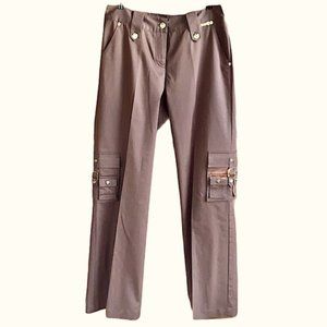 New John sport Brown dress cargo pants size 14
